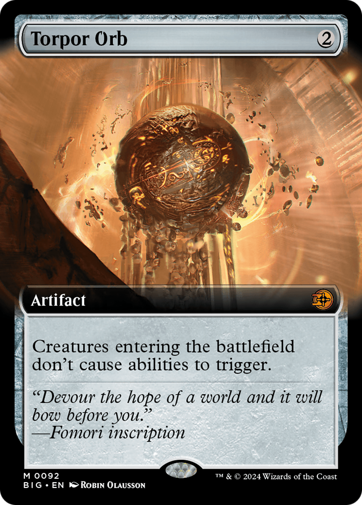 Image of Torpor Orb (Extended Art) (BIG-092) - The Big Score: (Extended Art) Foil