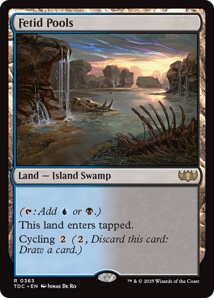 Image of Fetid Pools (TDC-363) - Commander: Tarkir: Dragonstorm