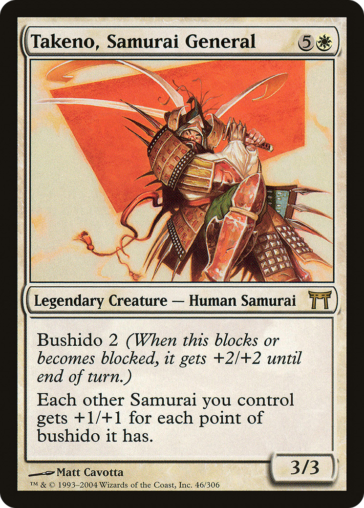 Image of Takeno, Samurai General (CHK-046) - Champions of Kamigawa