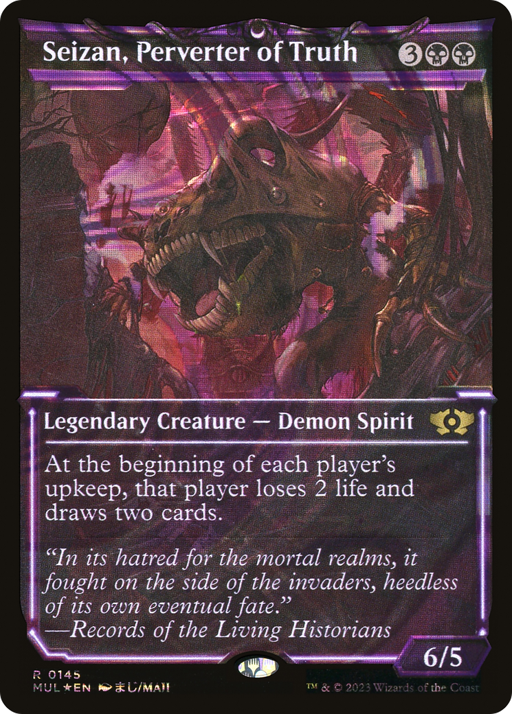 Image of Seizan, Perverter of Truth (Halo Foil) (MUL-145) - Multiverse Legends: (Showcase) Foil