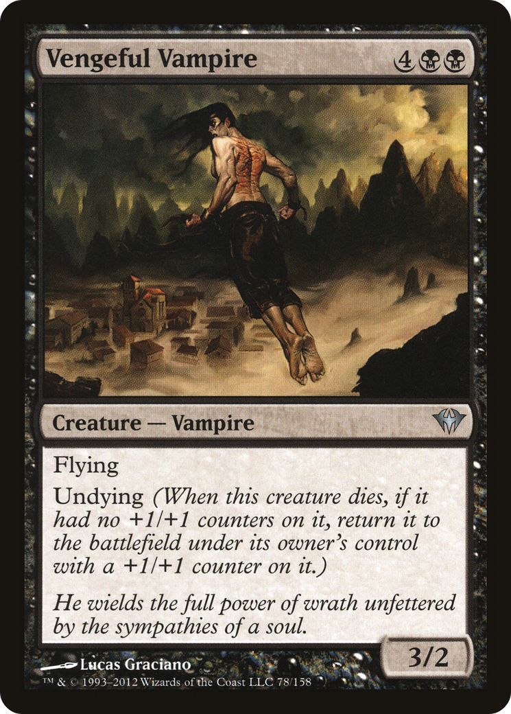 Image of Vengeful Vampire (DKA-078) - Dark Ascension Foil