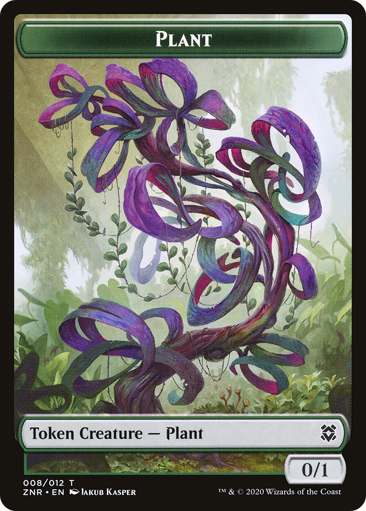 Image of Plant (TZNR-008) - Zendikar Rising Tokens Foil