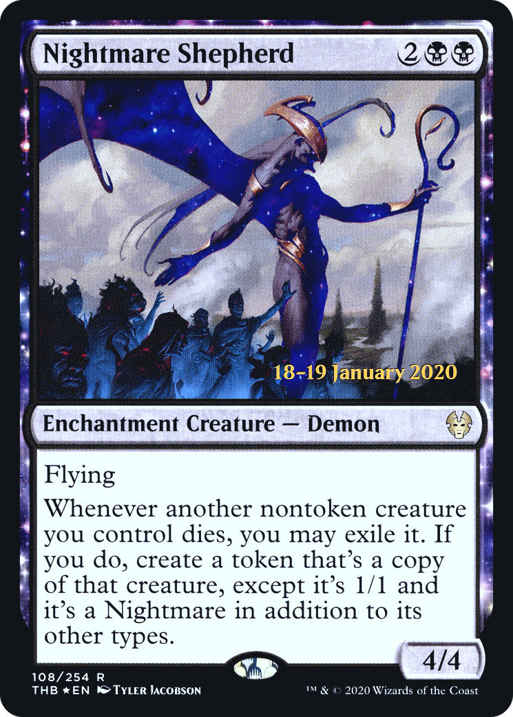 Image of Nightmare Shepherd (PRE-108) - Theros Beyond Death Promos: (enchantment) Foil