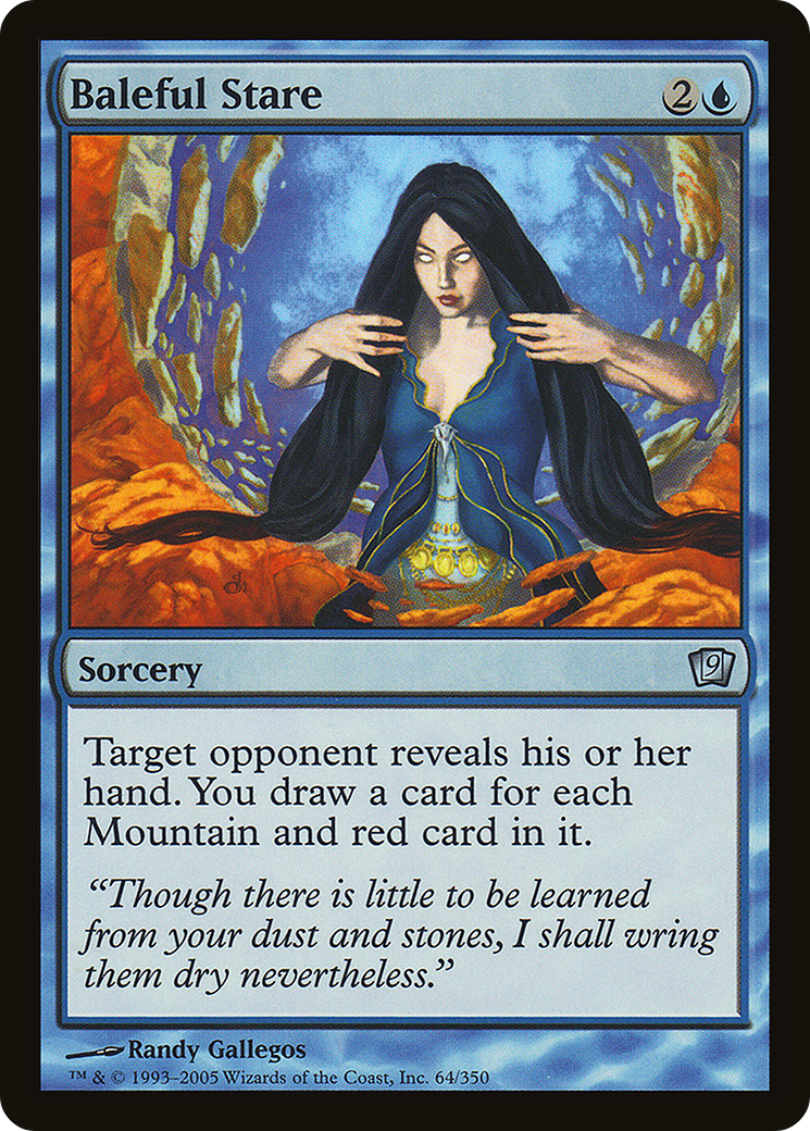 Image of Baleful Stare (9ED-064) - 9th Edition Foil