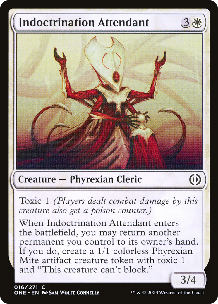 Image of Indoctrination Attendant (ONE-016) - Phyrexia: All Will Be One