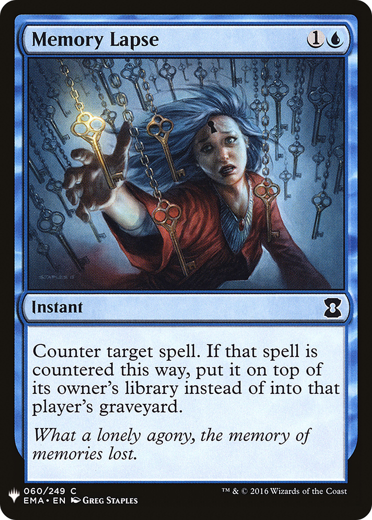 Image of Memory Lapse (LIST-060) - The List