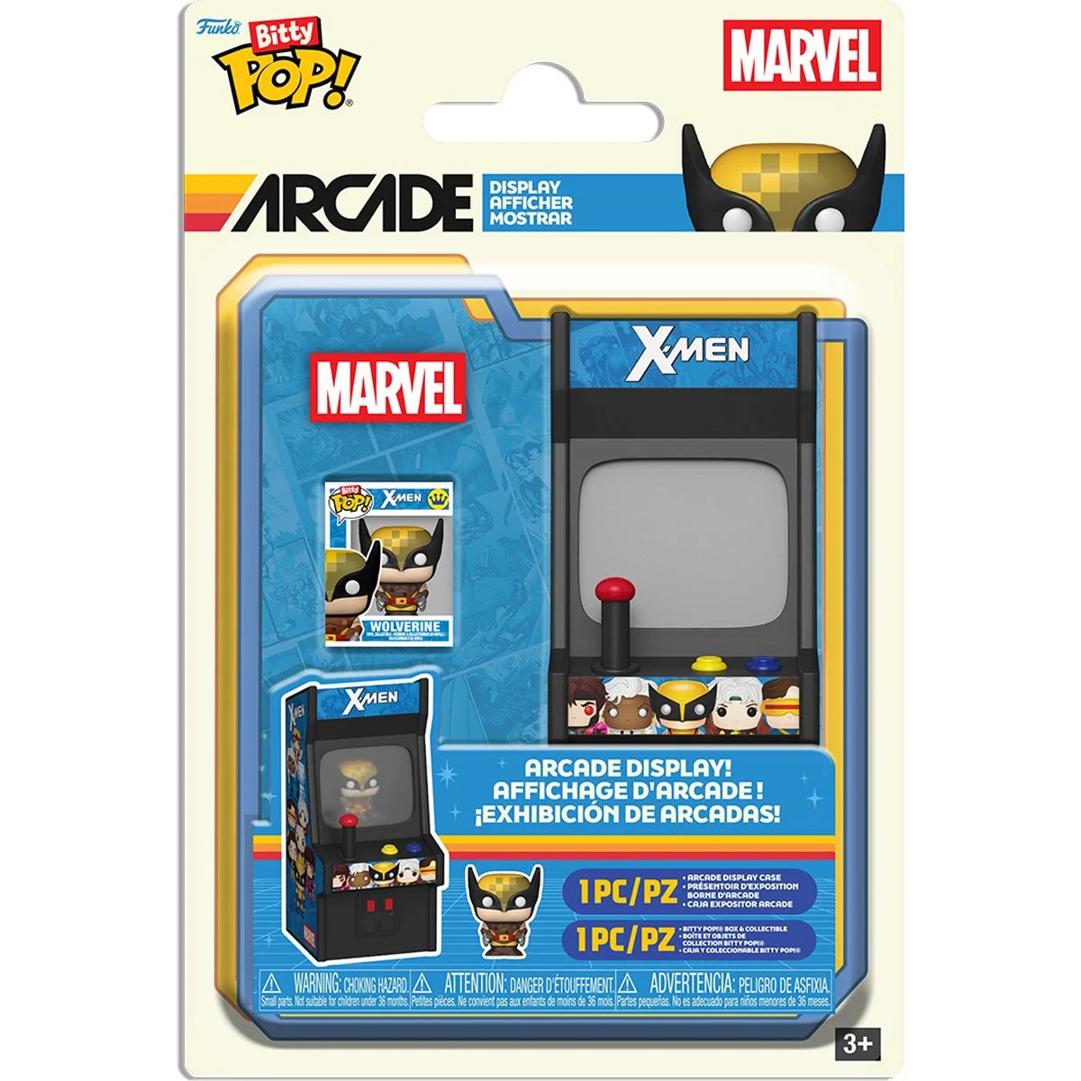 Image of X-Men Wolverine Funko Bitty Pop! Arcade Cabinet