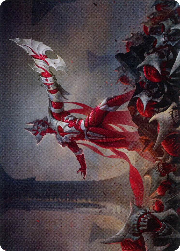 Image of Mite Overseer // Mite Overseer (AONE-004) - Phyrexia: All Will Be One Art Series (Borderless)