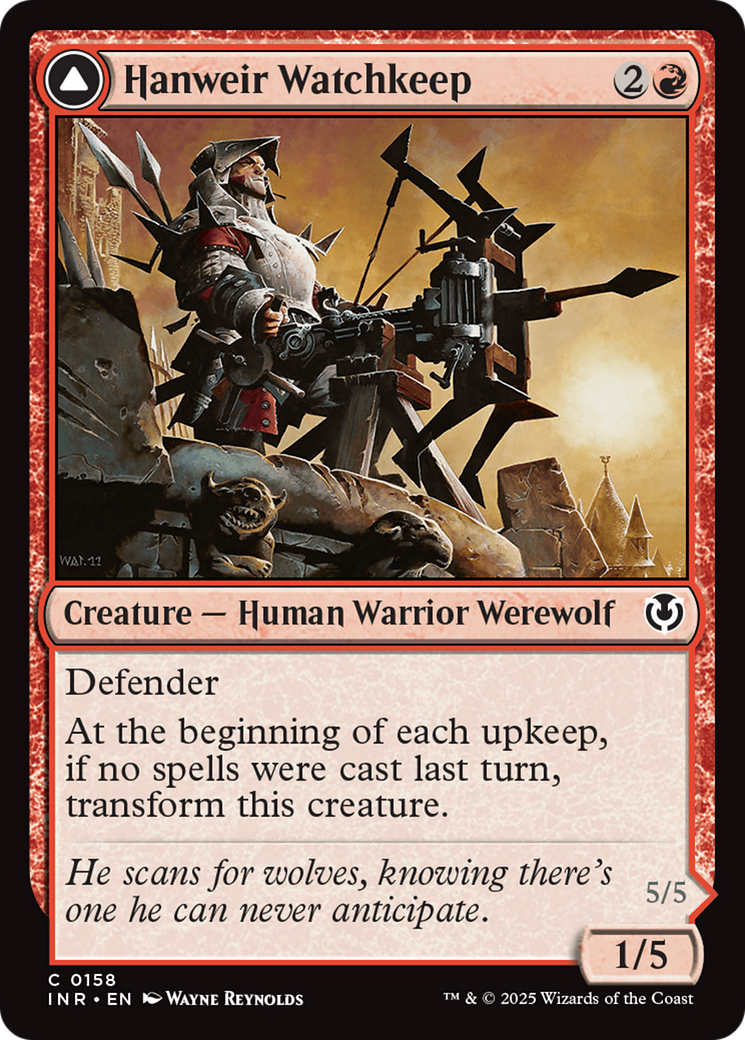 Image of Hanweir Watchkeep (INR-158) - Innistrad Remastered Foil