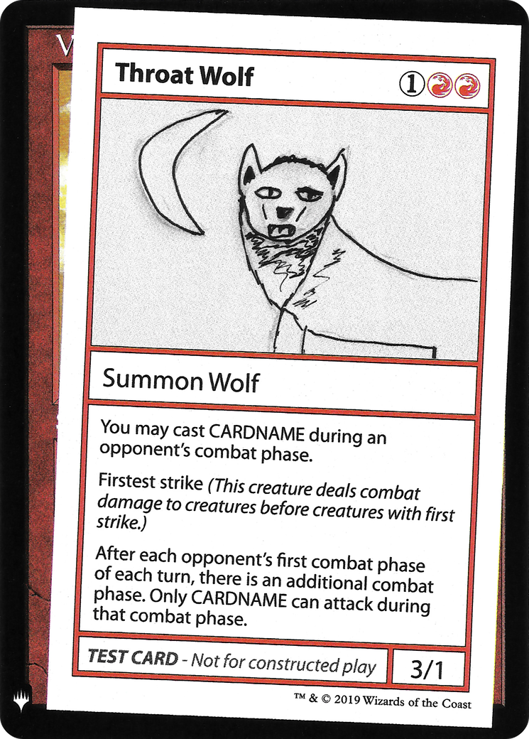 Image of Throat Wolf (CMB1-) - Mystery Booster Playtest Cards 2019