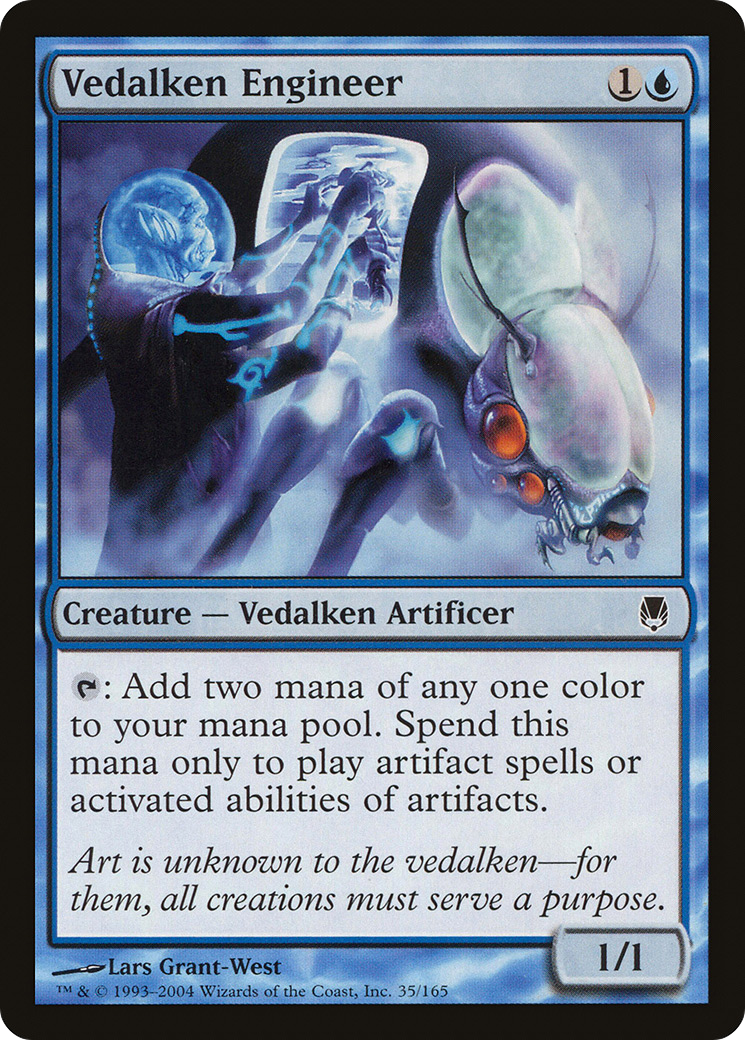 Image of Vedalken Engineer (DST-035) - Darksteel Foil