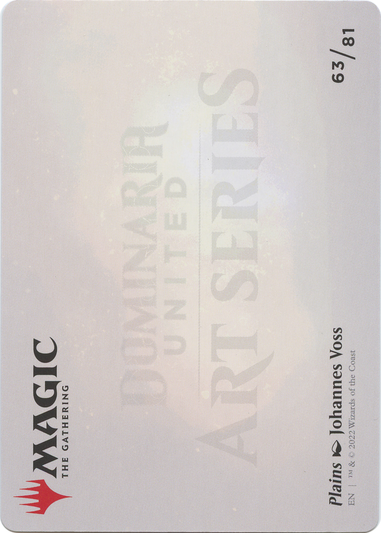 Image of Plains // Plains (ADMU-063) - Dominaria United Art Series (Borderless)