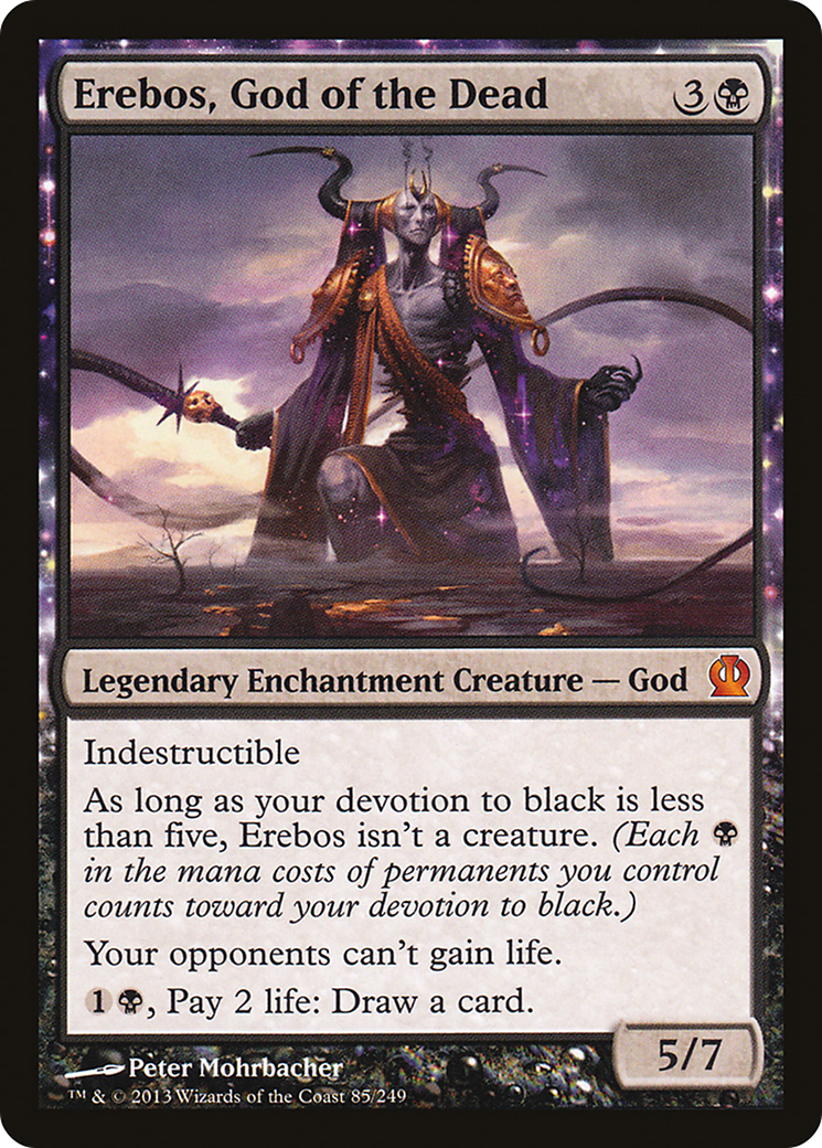 Image of Erebos, God of the Dead (THS-085) - Theros: (enchantment) Foil
