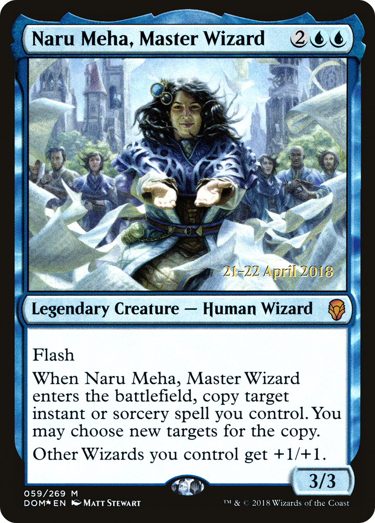 Image of Naru Meha, Master Wizard (PRE-059) - Dominaria Promos Foil