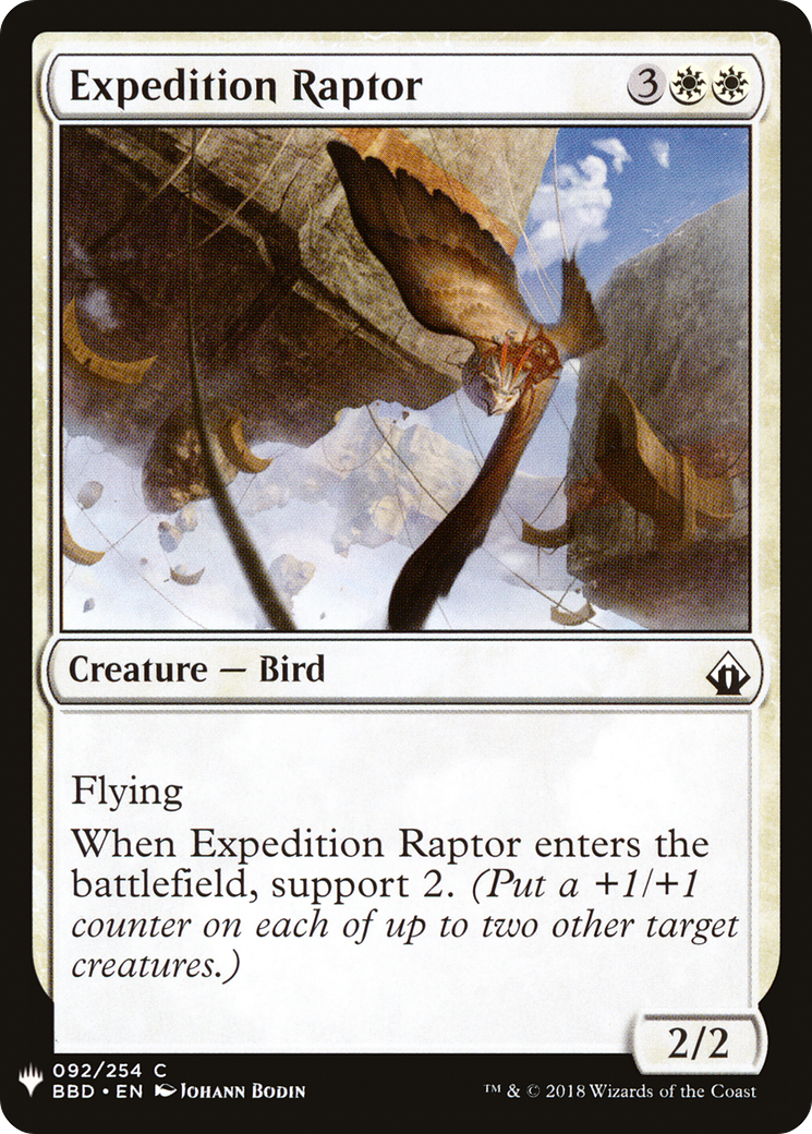 Image of Expedition Raptor (LIST-BBD-92) - The List