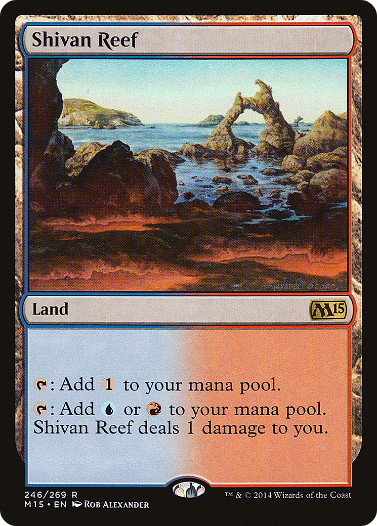 Image of Shivan Reef (M15-246) - Magic 2015 Foil