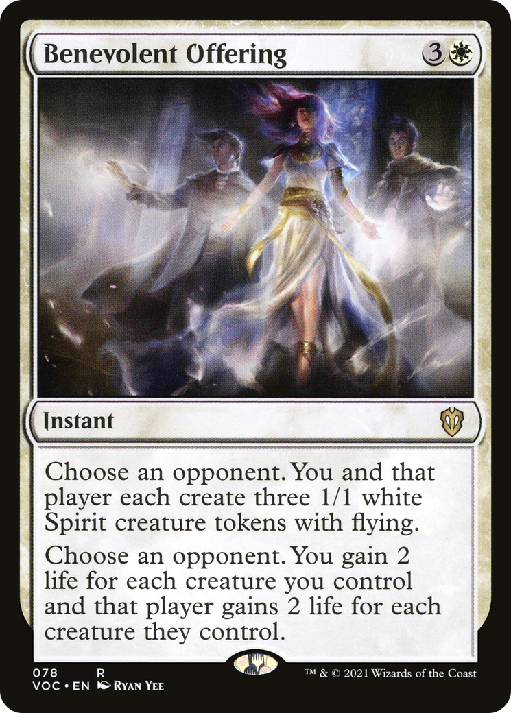Image of Benevolent Offering (VOC-078) - Crimson Vow Commander
