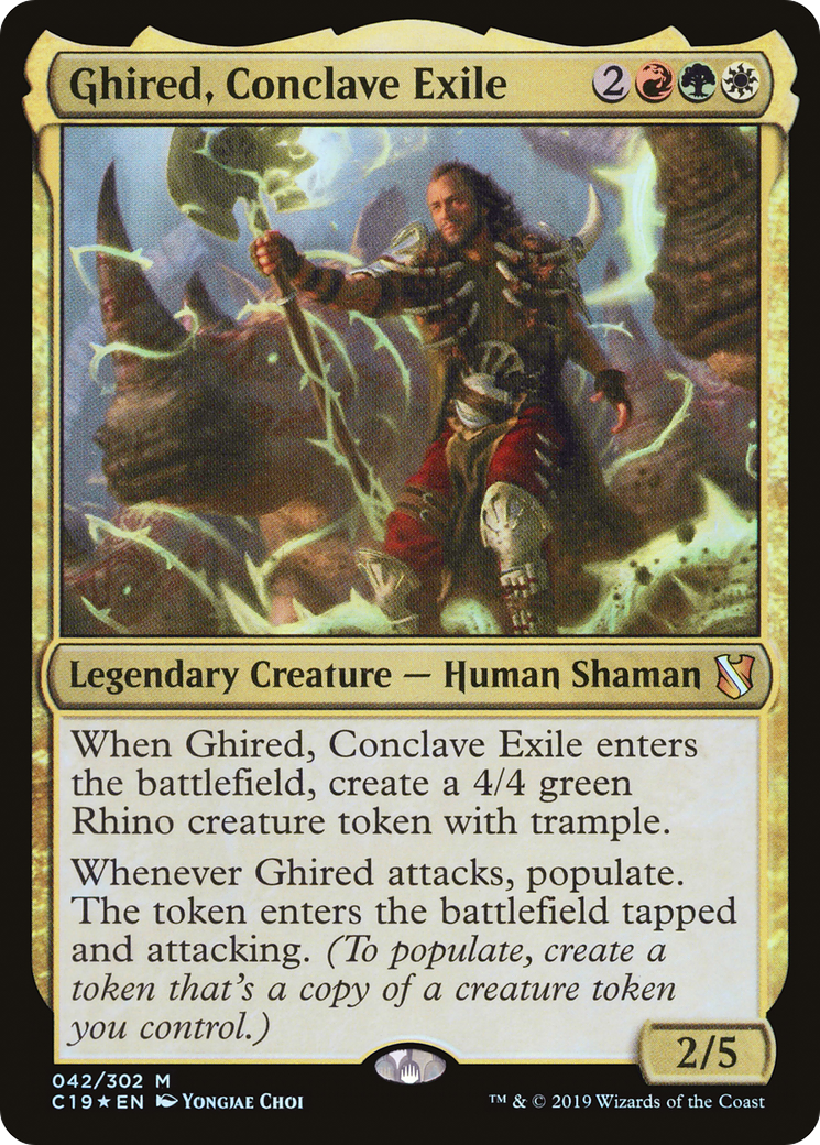 Image of Ghired, Conclave Exile (C19-042) - Commander 2019 Foil
