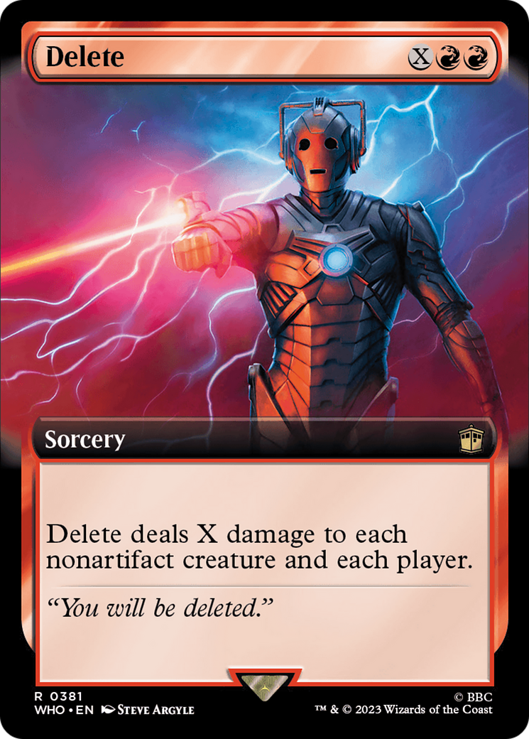 Image of Delete (Extended Art) (WHO-381) - Doctor Who: (Extended Art)