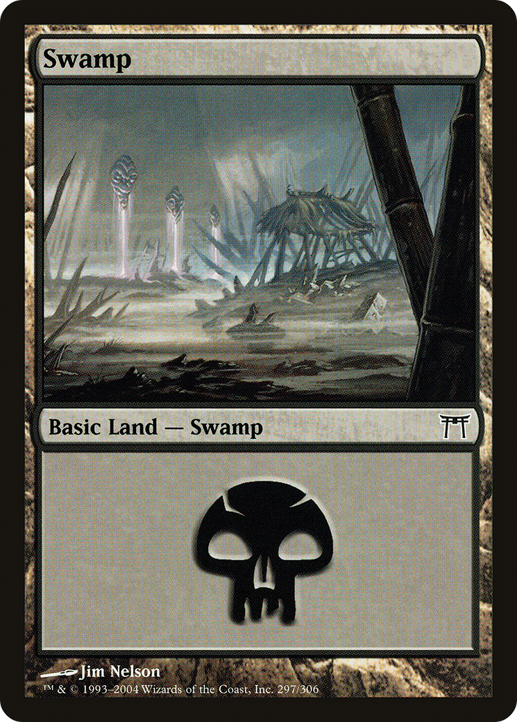 Image of Swamp (297) (CHK-297) - Champions of Kamigawa