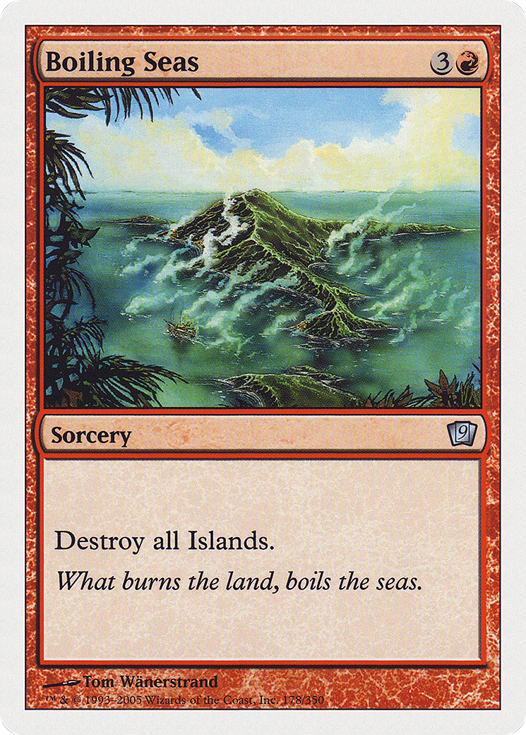 Image of Boiling Seas (9ED-178) - 9th Edition Foil