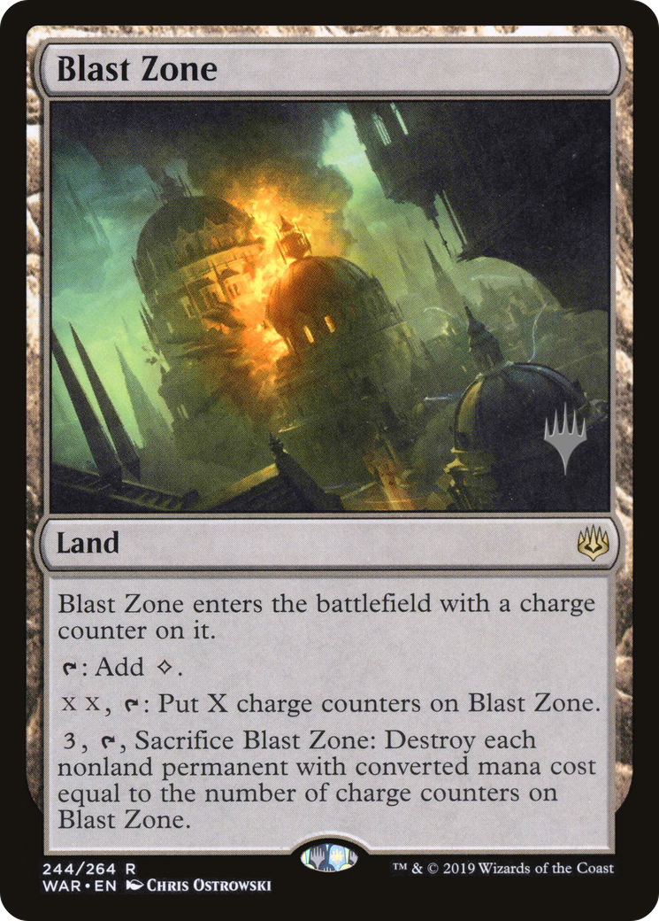 Image of Blast Zone (WAR) (PPTHB-244) - War of the Spark Promos Foil