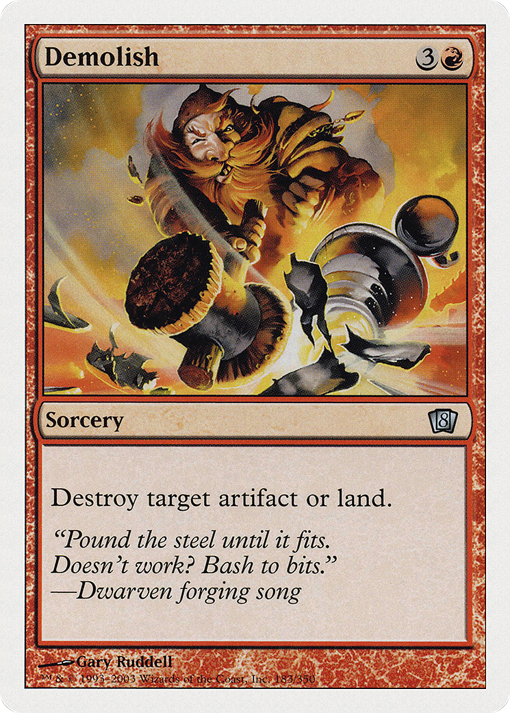 Image of Demolish (8ED-183) - 8th Edition Foil