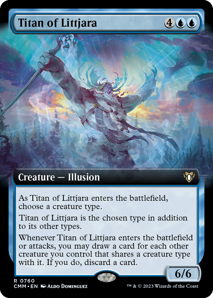 Image of Titan of Littjara (Extended Art) (CMM-760) - Commander Masters: (Extended Art)