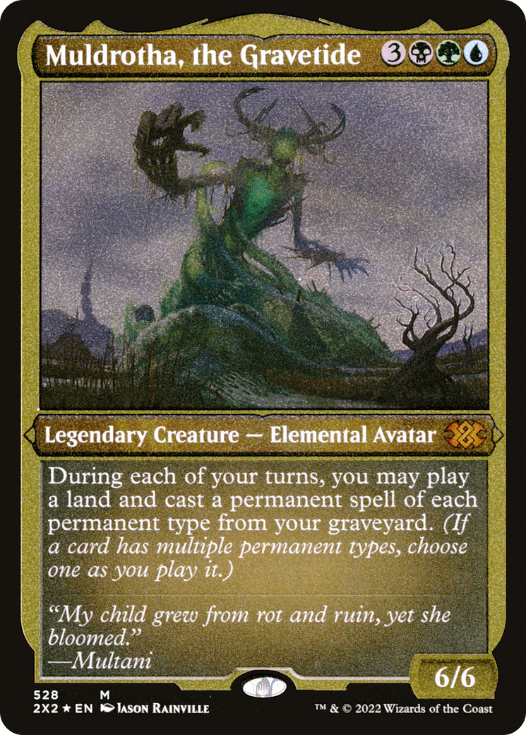 Image of Muldrotha, the Gravetide (2X2-528) - Double Masters 2022 Foil