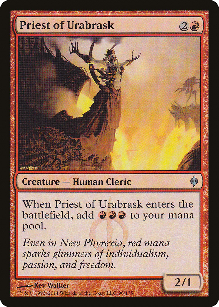 Image of Priest of Urabrask (NPH-090) - New Phyrexia