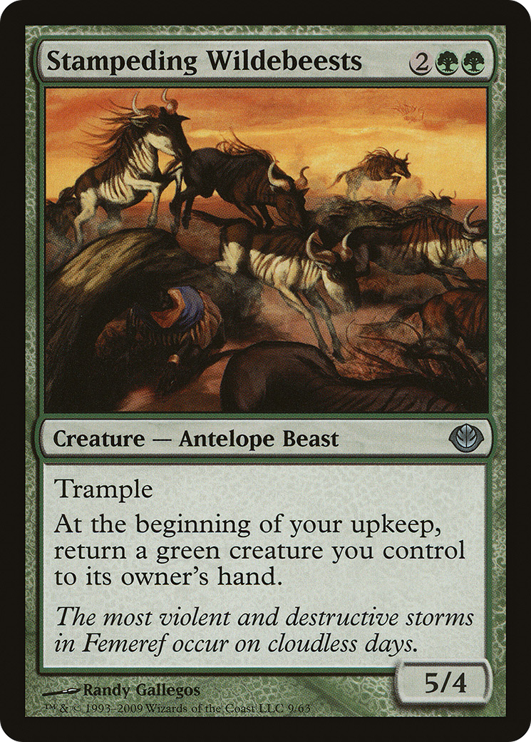 Image of Stampeding Wildebeests (DDD-009) - Duel Decks: Garruk vs. Liliana
