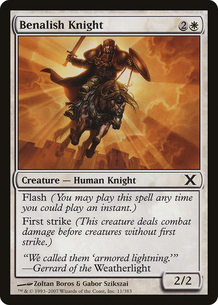 Image of Benalish Knight (10E-011) - Tenth Edition