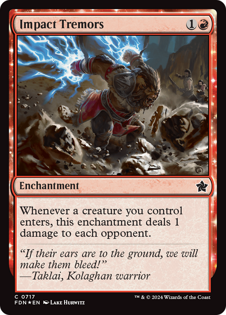 Image of Impact Tremors (FDN-717) - Foundations: (enchantment) Foil