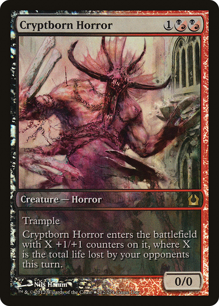 Image of Cryptborn Horror (GAME-212) - Return to Ravnica Promos Foil