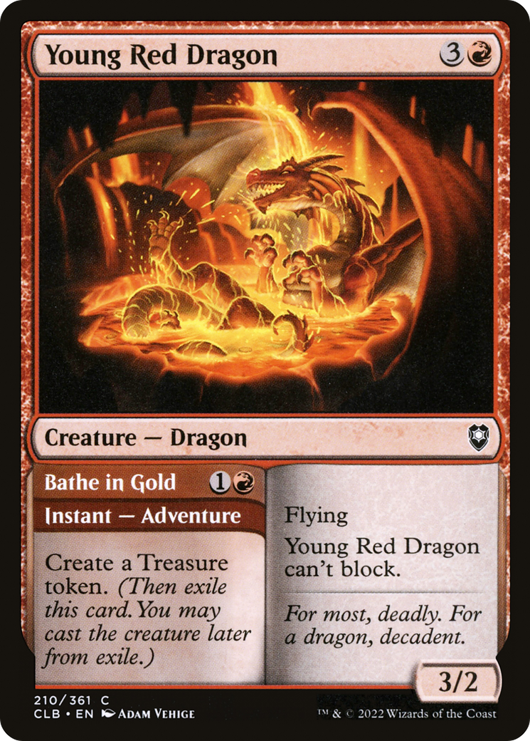Image of Young Red Dragon (CLB-210) - Commander Legends: Battle for Baldur's Gate
