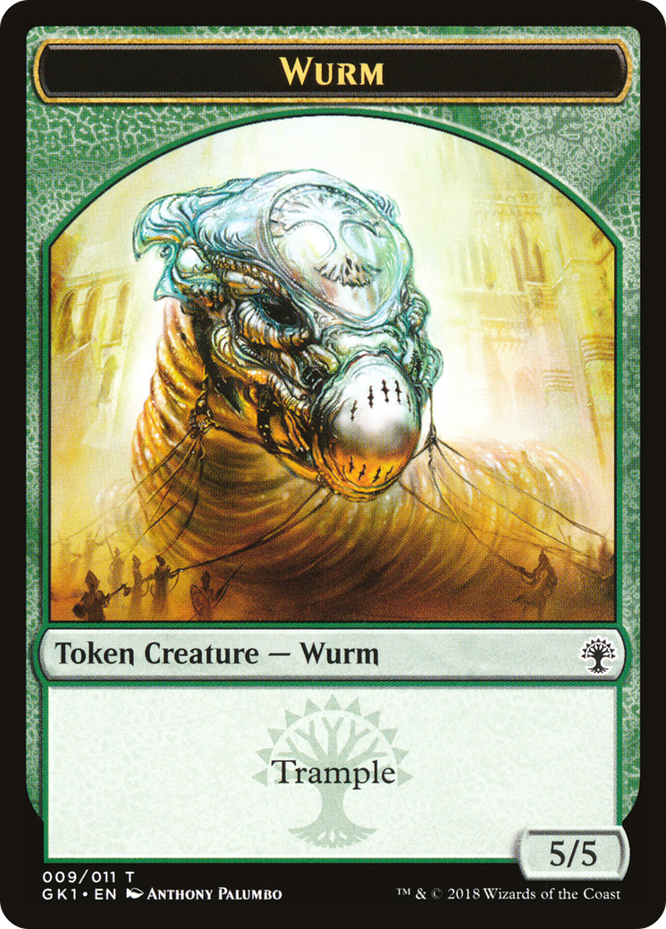 Image of Saproling // Wurm Double-Sided Token (GR1-8 // 9) - GRN Guild Kit Tokens