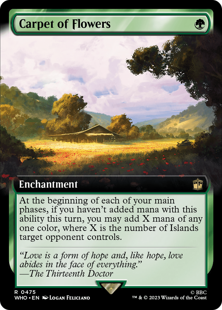 Image of Carpet of Flowers (Extended Art) (WHO-475) - Doctor Who: (Extended Art) Foil