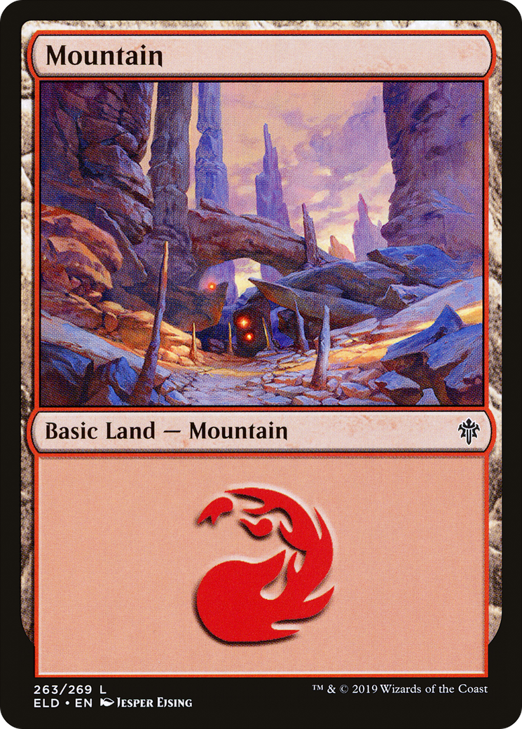 Image of Mountain (263) (ELD-263) - Throne of Eldraine Foil