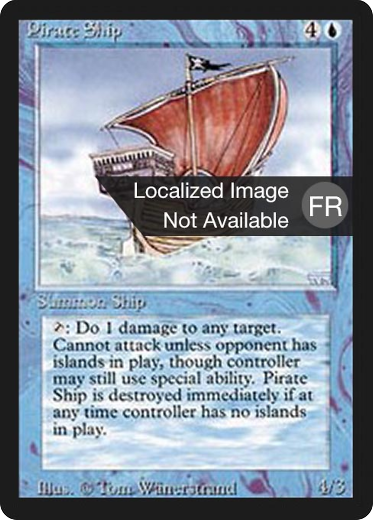 Image of Pirate Ship (FBB-) - Foreign Black Border