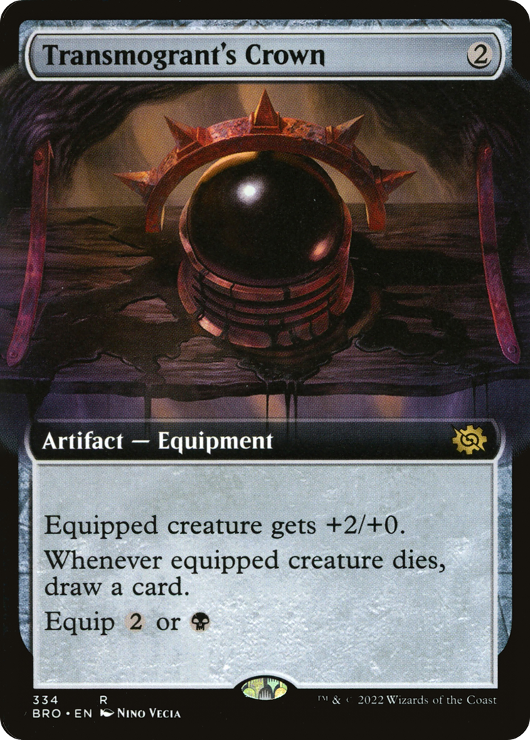 Image of Transmogrant's Crown (Extended Art) (BRO-334) - The Brothers' War: (Extended Art) Foil