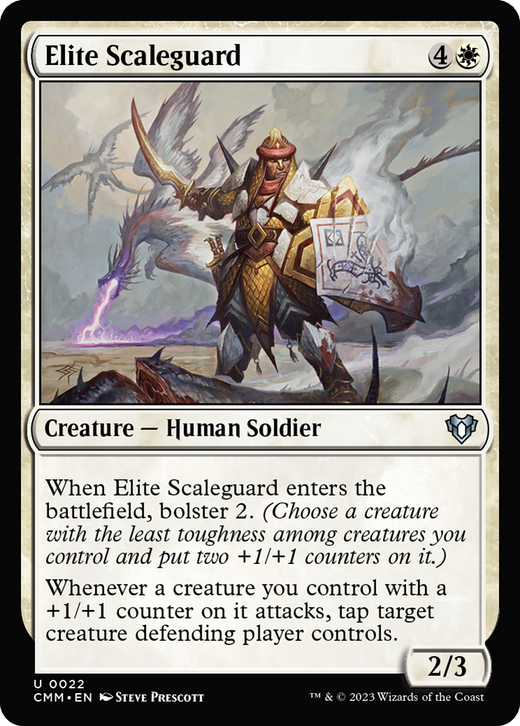 Image of Elite Scaleguard (CMM-022) - Commander Masters Foil