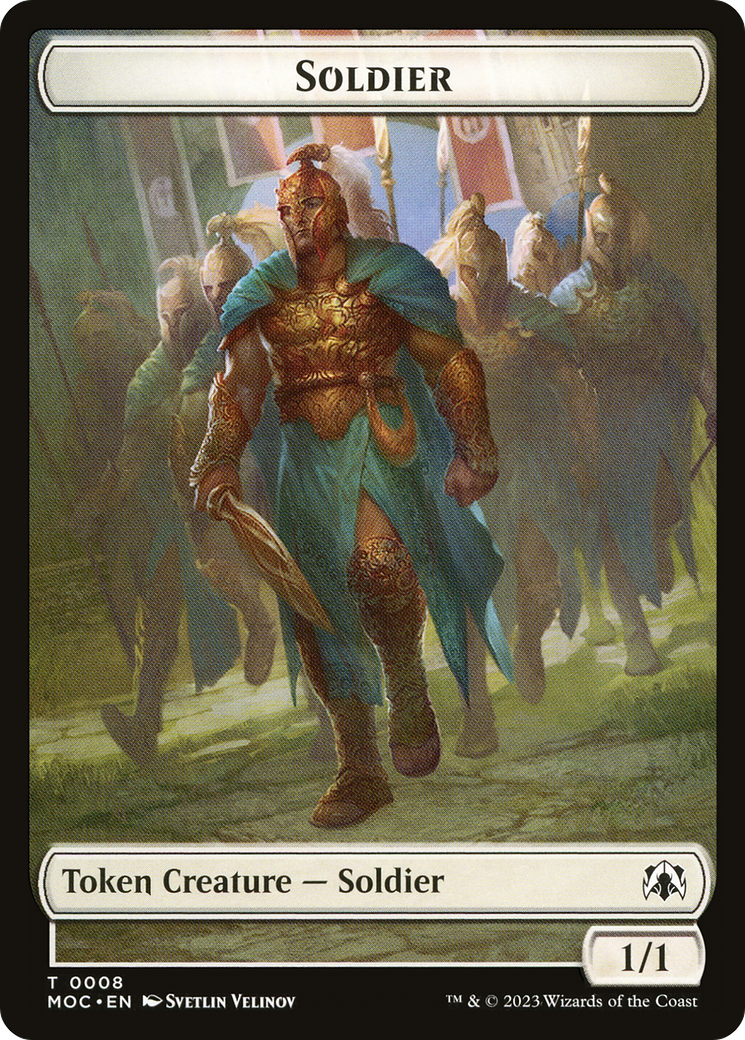 Image of Soldier (TMOC-008) - March of the Machine Commander Tokens
