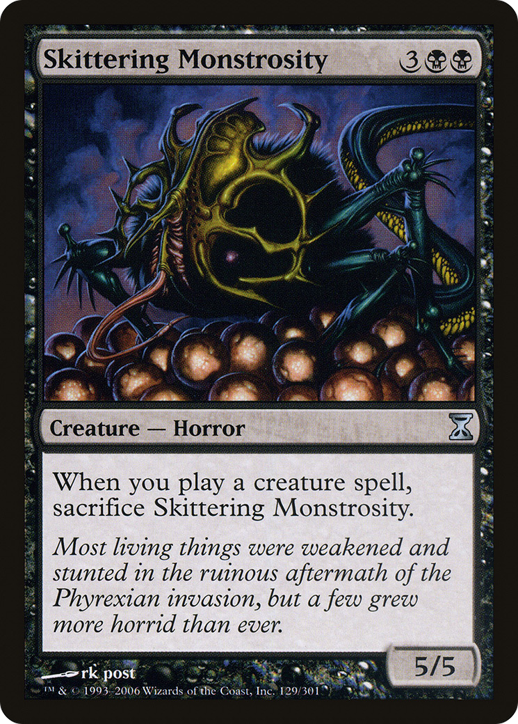 Image of Skittering Monstrosity (TSP-129) - Time Spiral Foil