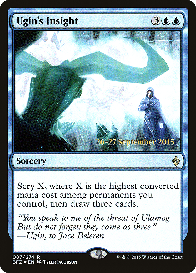 Image of Ugin's Insight (PRE-087) - Battle for Zendikar Promos Foil
