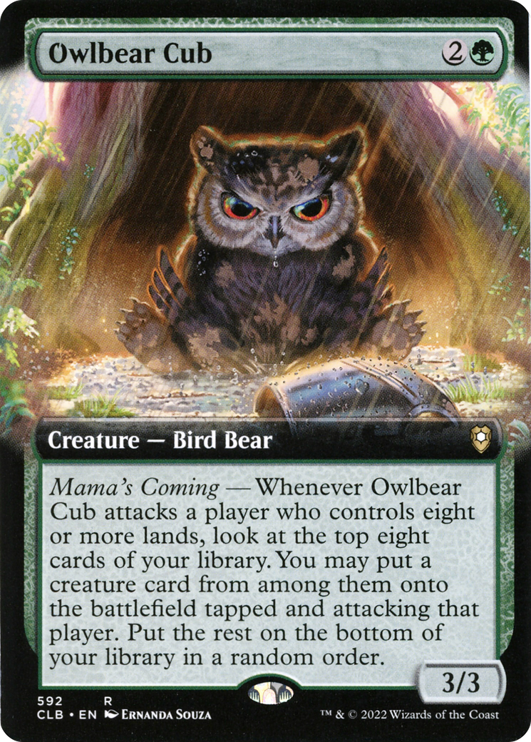 Image of Owlbear Cub (Extended Art) (CLB-592) - Commander Legends: Battle for Baldur's Gate: (Extended Art)