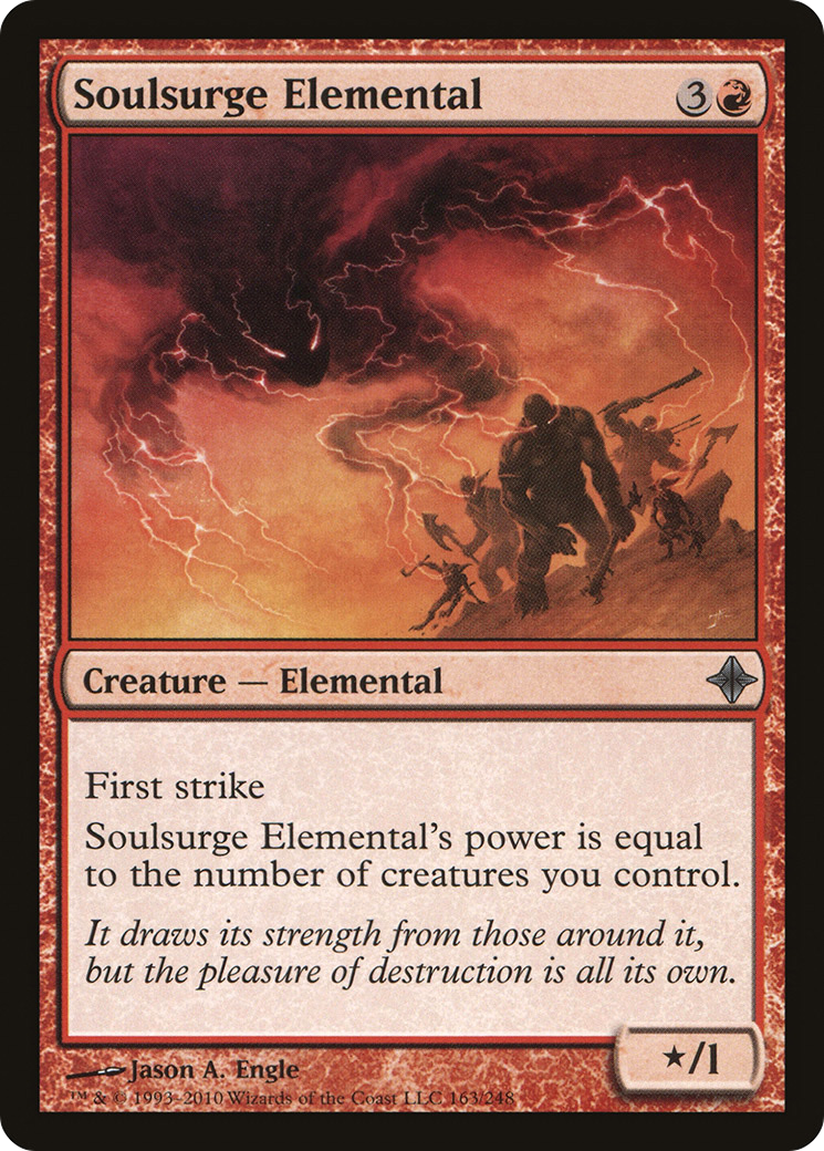 Image of Soulsurge Elemental (ROE-163) - Rise of the Eldrazi Foil