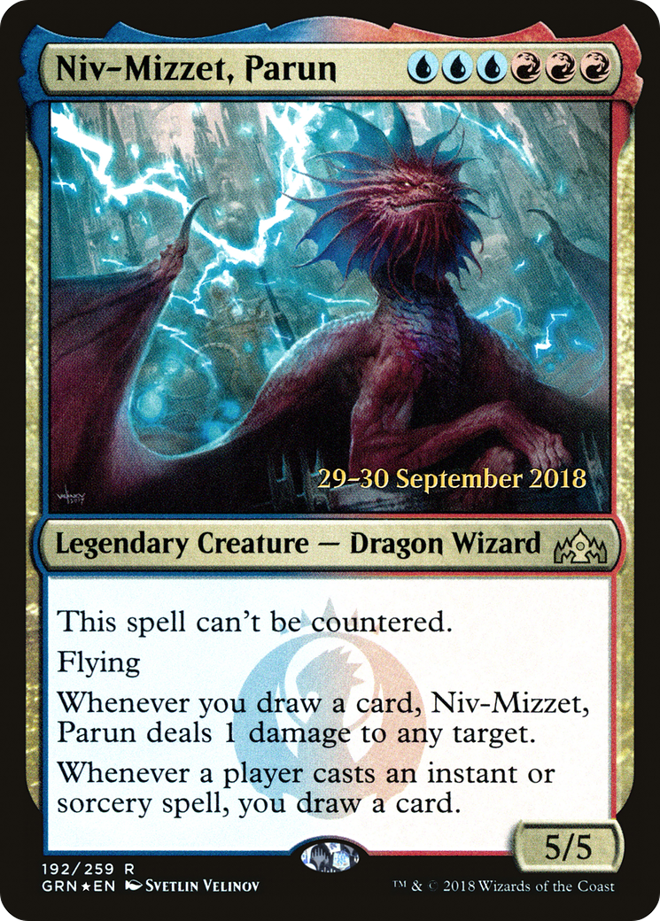 Image of Niv-Mizzet, Parun (PRE-192) - Guilds of Ravnica Promos Foil