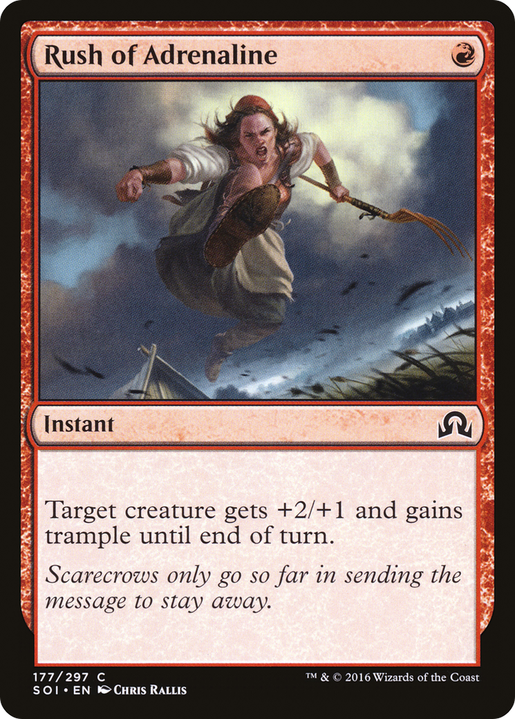 Image of Rush of Adrenaline (SOI-177) - Shadows over Innistrad