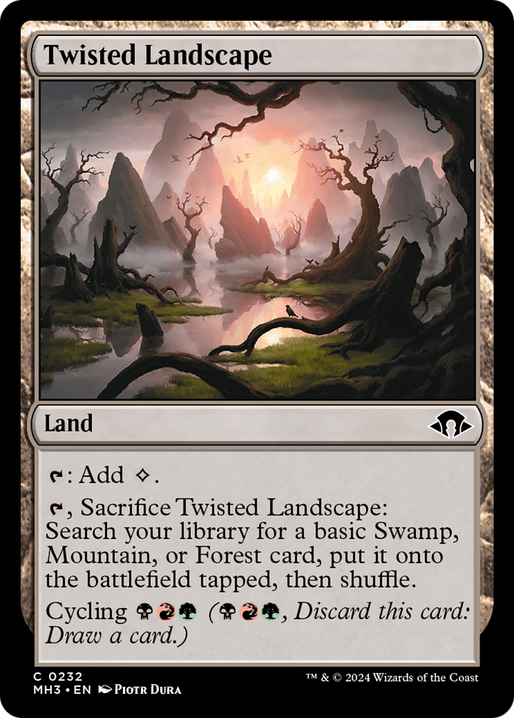 Image of Twisted Landscape (MH3-232) - Modern Horizons 3 Foil