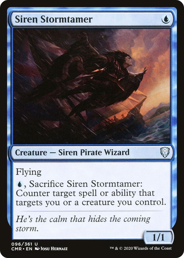 Image of Siren Stormtamer (CMR-096) - Commander Legends Foil
